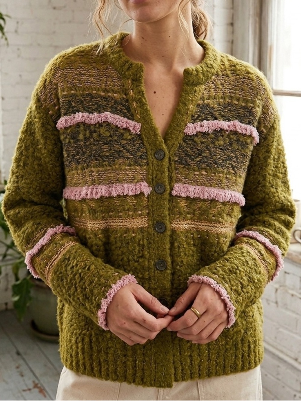 Free People Knit Chunky Sweater